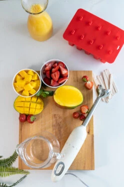 Sareva IJsjesmaker - 10 Ijsjes - Rood - Siliconen - Easy Release - Herbruikbaar -Thuiskeuken sareva ijsjesvorm