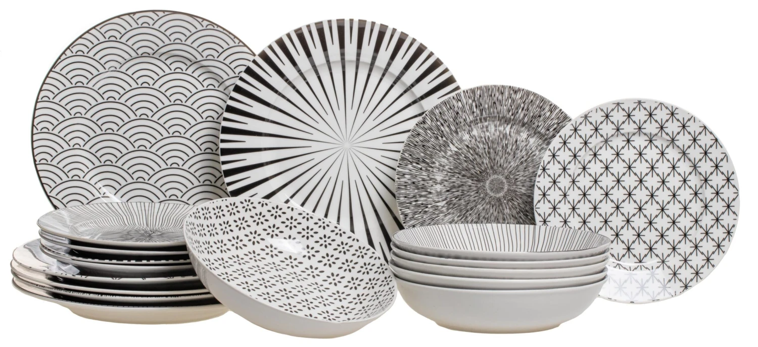 Studio Tavola Serviesset Black Sailor - 18-delig / 6 Personen 3 Studio Tavola Serviesset Black Sailor - 18-delig / 6 Personen