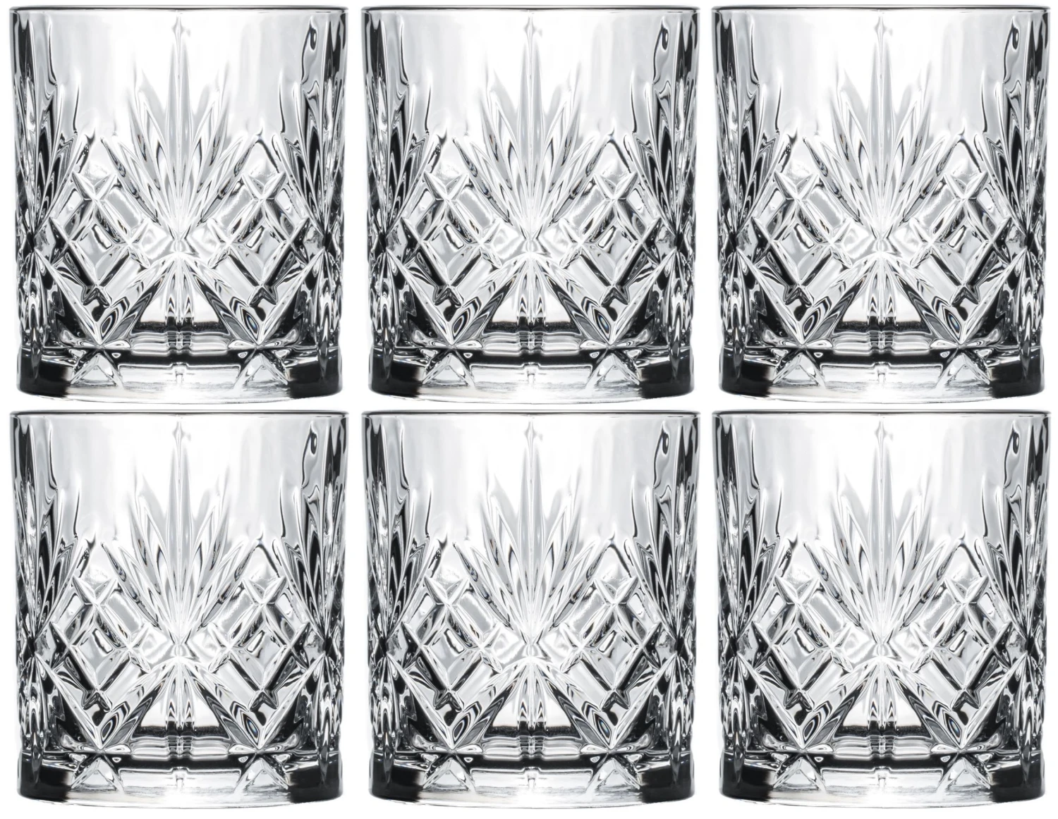 Cookinglife Whiskey Glazen / Cocktailglazen / Waterglazen Moy - 340 Ml - 6 Stuks 3 Cookinglife Whiskey Glazen / Cocktailglazen / Waterglazen Moy - 340 Ml - 6 Stuks